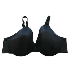 Cacique Black Lightly Lined Full Coverage Underwire Bra 44D‎ Lane Bryant